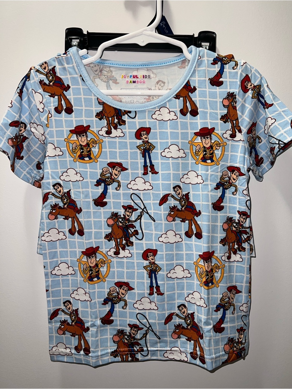 4T Toy Story Bamboo PJ Short Set Woody Bullseye NWOT